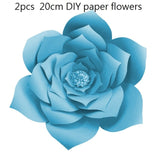 QIFU DIY Paper Flowers Wall Decorations Children Photo Background Artificial Flower For Wedding Favors And Gifts Paper Flowers