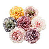 2pcs artificial flower 8CM silk peony flower head For wedding party home decoration DIY flower wall gift box scrapbook craft