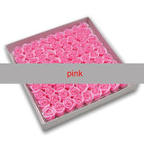 81Pcs Rose Bath Body Flower Floral Soap Scented Rose Flower Essential Wedding Valentine'S Day Gift Holding flowers