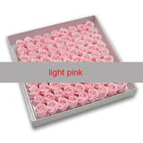 81Pcs Rose Bath Body Flower Floral Soap Scented Rose Flower Essential Wedding Valentine'S Day Gift Holding flowers