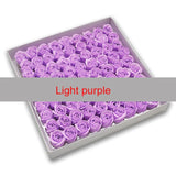 81Pcs Rose Bath Body Flower Floral Soap Scented Rose Flower Essential Wedding Valentine'S Day Gift Holding flowers