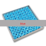 81Pcs Rose Bath Body Flower Floral Soap Scented Rose Flower Essential Wedding Valentine'S Day Gift Holding flowers