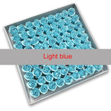 81Pcs Rose Bath Body Flower Floral Soap Scented Rose Flower Essential Wedding Valentine'S Day Gift Holding flowers