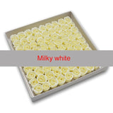 81Pcs Rose Bath Body Flower Floral Soap Scented Rose Flower Essential Wedding Valentine'S Day Gift Holding flowers