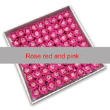 81Pcs Rose Bath Body Flower Floral Soap Scented Rose Flower Essential Wedding Valentine'S Day Gift Holding flowers