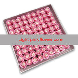 81Pcs Rose Bath Body Flower Floral Soap Scented Rose Flower Essential Wedding Valentine'S Day Gift Holding flowers