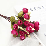 Silk Small artificial Rose Daisy Camellia flowers party home decor wedding decoration accessories mini fake flower gift 52032