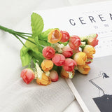 Silk Small artificial Rose Daisy Camellia flowers party home decor wedding decoration accessories mini fake flower gift 52032