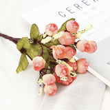 Silk Small artificial Rose Daisy Camellia flowers party home decor wedding decoration accessories mini fake flower gift 52032