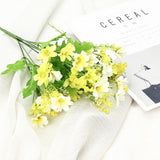 Silk Small artificial Rose Daisy Camellia flowers party home decor wedding decoration accessories mini fake flower gift 52032