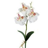 Hot Selling New 1pc 25cm Wedding Decoration Artificial Flowers Triple Head Artificial Butterfly Orchid Silk Flower Home Wedding
