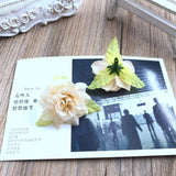 12PCS Simulated Silk Small Rose Flower  DIY Hairpin Flower  Wedding Scarlet  4.5CM