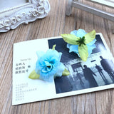 12PCS Simulated Silk Small Rose Flower  DIY Hairpin Flower  Wedding Scarlet  4.5CM