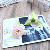 12PCS Simulated Silk Small Rose Flower  DIY Hairpin Flower  Wedding Scarlet  4.5CM