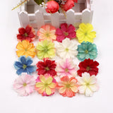 New 10pcs 4.5cm artificial silk plum flower head wedding home decoration DIY flower wall decoration scrapbook craft flower