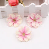 New 10pcs 4.5cm artificial silk plum flower head wedding home decoration DIY flower wall decoration scrapbook craft flower