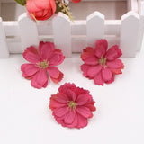 New 10pcs 4.5cm artificial silk plum flower head wedding home decoration DIY flower wall decoration scrapbook craft flower