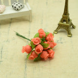 12pcs Silk roses bouquet diy christmas Garlands vases for home wedding decoration accessories cheap artificial plastic flowers