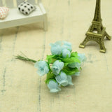 12pcs Silk roses bouquet diy christmas Garlands vases for home wedding decoration accessories cheap artificial plastic flowers