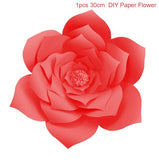 QIFU DIY Paper Flowers Wall Decorations Children Photo Background Artificial Flower For Wedding Favors And Gifts Paper Flowers