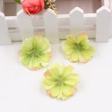10pcs 4cm Artificial Silk Plum Blossom Flower Wedding Decorative Flower DIY Wreath Gift Cut & Clip Craft Fake Flower Decoration