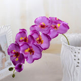 Fashion Orchid Artificial Flowers DIY Artificial Butterfly Orchid Silk Flower Bouquet Phalaenopsis Wedding Home Decoration