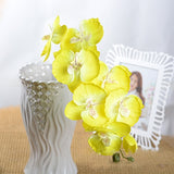 Fashion Orchid Artificial Flowers DIY Artificial Butterfly Orchid Silk Flower Bouquet Phalaenopsis Wedding Home Decoration