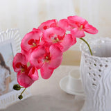 Fashion Orchid Artificial Flowers DIY Artificial Butterfly Orchid Silk Flower Bouquet Phalaenopsis Wedding Home Decoration