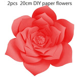 QIFU DIY Paper Flowers Wall Decorations Children Photo Background Artificial Flower For Wedding Favors And Gifts Paper Flowers