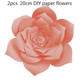QIFU DIY Paper Flowers Wall Decorations Children Photo Background Artificial Flower For Wedding Favors And Gifts Paper Flowers
